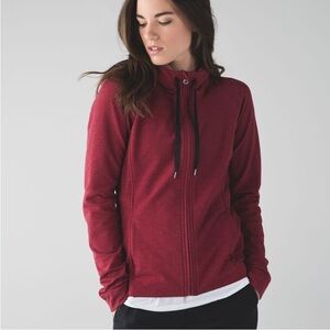 lululemon‎ Take Ten Hoodie Full Zip Rosewood Sz 6